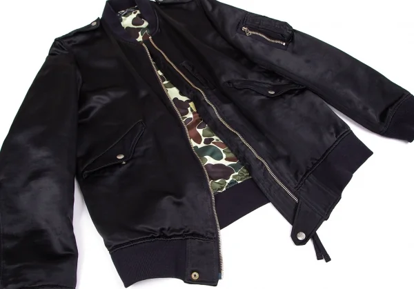 コムデギャルソン オムCOMME des GARCONS HOMME 裏ダックカモ染めA-1フライトジャケット 濃紺M K-103754_013
