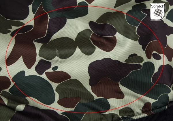 コムデギャルソン オムCOMME des GARCONS HOMME 裏ダックカモ染めA-1フライトジャケット 濃紺M K-103754_015