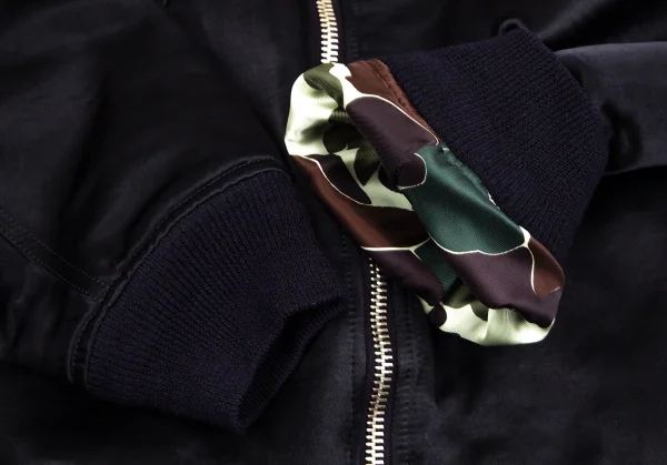 コムデギャルソン オムCOMME des GARCONS HOMME 裏ダックカモ染めA-1フライトジャケット 濃紺M K-103754_008