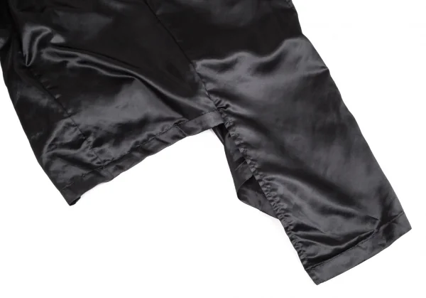 新品!コムデギャルソン オムプリュスCOMME des GARCONS HOMME PLUS ウールナイロンインサイドアウトアシンメトリージャケット 黒L K-103756_015