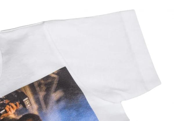 新品!コムコム コムデギャルソンCOMME des GARCONSクルエラフォトプリントTシャツ 白M K-103765_003