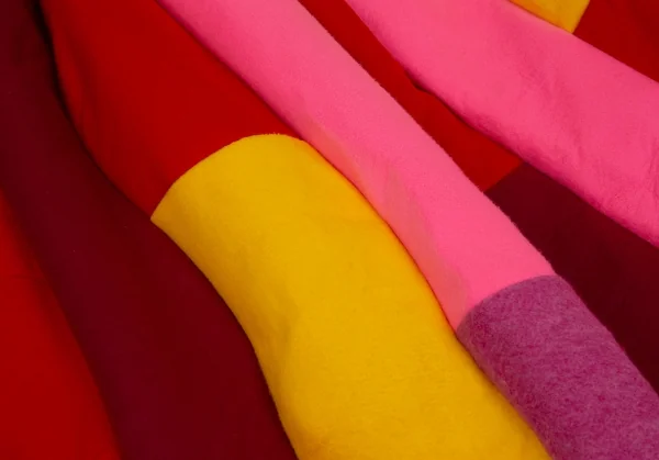 新品!コムコム コムデギャルソンCOMME des GARCONS フェルトパッチワーク切替スカート マルチXS K-103768_007