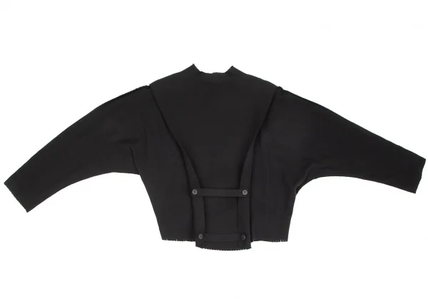 イッセイミヤケISSEY MIYAKE A-POC INSIDE コットンナイロンピンキングカットジャケット 黒2 K-103783_012