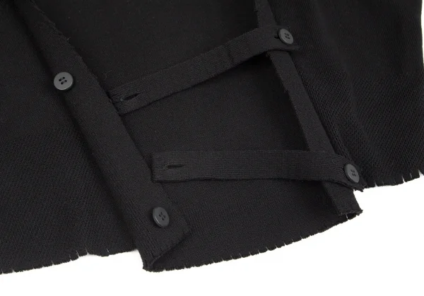 イッセイミヤケISSEY MIYAKE A-POC INSIDE コットンナイロンピンキングカットジャケット 黒2 K-103783_015