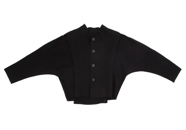 イッセイミヤケISSEY MIYAKE A-POC INSIDE コットンナイロンピンキングカットジャケット 黒2 K-103783_002