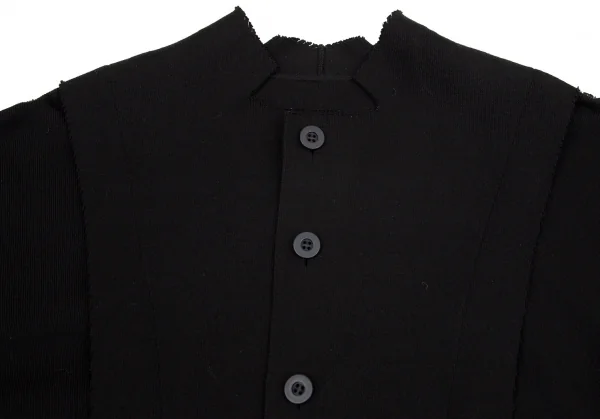 イッセイミヤケISSEY MIYAKE A-POC INSIDE コットンナイロンピンキングカットジャケット 黒2 K-103783_003