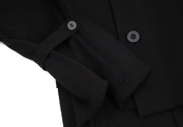 イッセイミヤケISSEY MIYAKE A-POC INSIDE コットンナイロンピンキングカットジャケット 黒2 K-103783_009