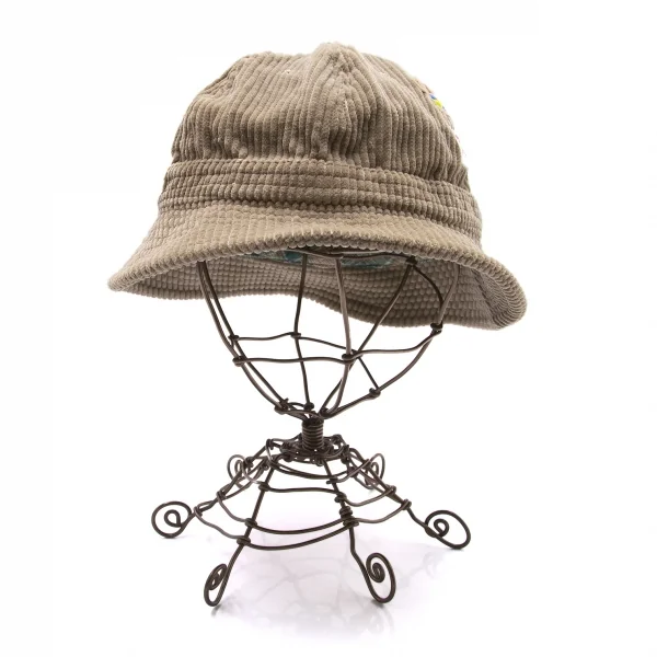 パパスPapas 太コーデュロイパッチメトロハット モカベージュL K-103792_002