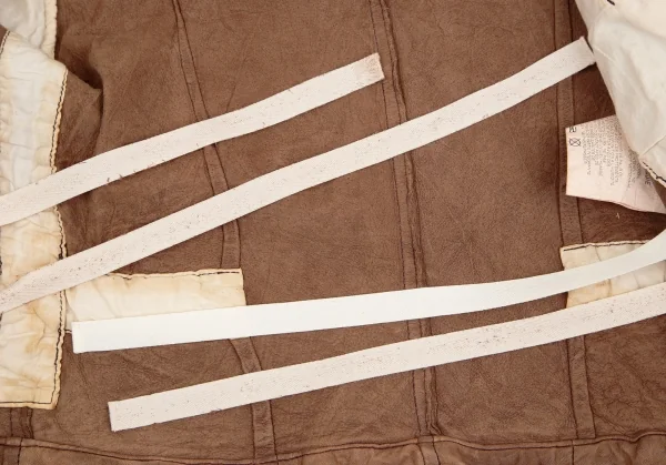 コムコム コムデギャルソンCOMME des GARCONS製品染めラムレザージャケット 茶M K-103807_012