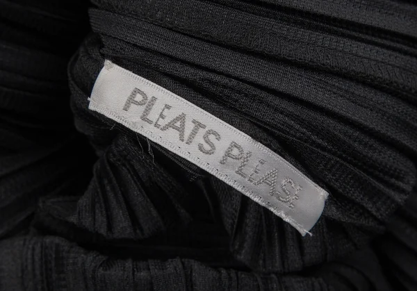 プリーツプリーズPLEATS PLEASE プリーツ6Bステンカラーコート 黒M位 K-103815_013