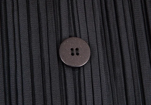 プリーツプリーズPLEATS PLEASE プリーツ6Bステンカラーコート 黒M位 K-103815_005