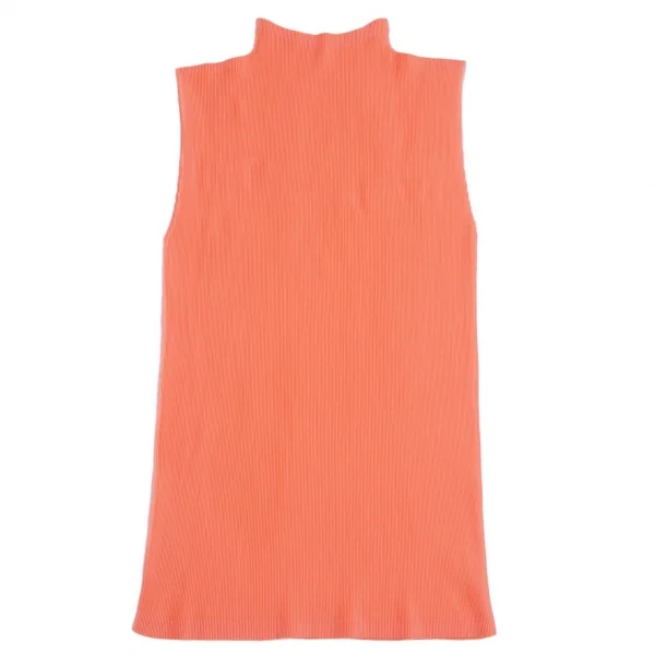 プリーツプリーズPLEATS PLEASE ハイネックノースリーブ オレンジM位 K-103832_002
