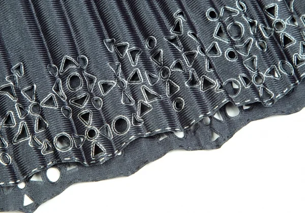 プリーツプリーズPLEATS PLEASE ウエスト切替シャイニーワンピース ネイビーM位 K-103846_008