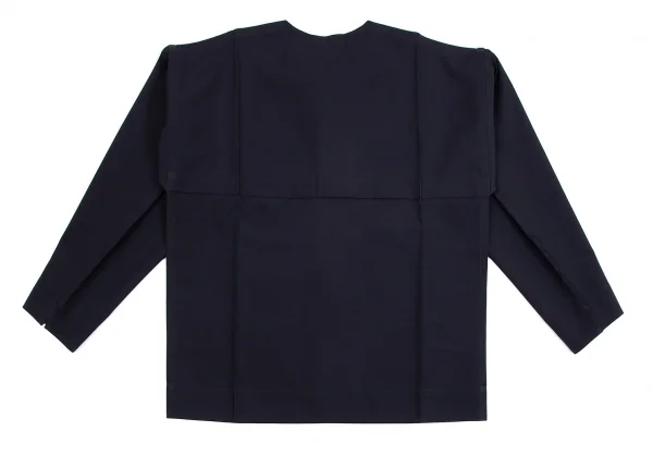 イッセイミヤケ アイム メンISSEY MIYAKE IM MEN FLAT ノーカラージップブルゾン ダークネイビー3 K-103851_010