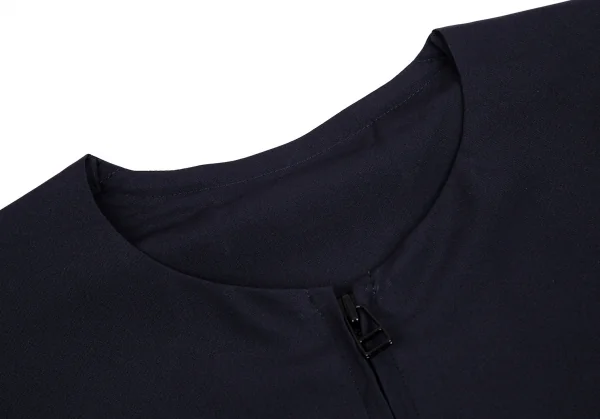 イッセイミヤケ アイム メンISSEY MIYAKE IM MEN FLAT ノーカラージップブルゾン ダークネイビー3 K-103851_004