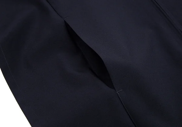 イッセイミヤケ アイム メンISSEY MIYAKE IM MEN FLAT ノーカラージップブルゾン ダークネイビー3 K-103851_008