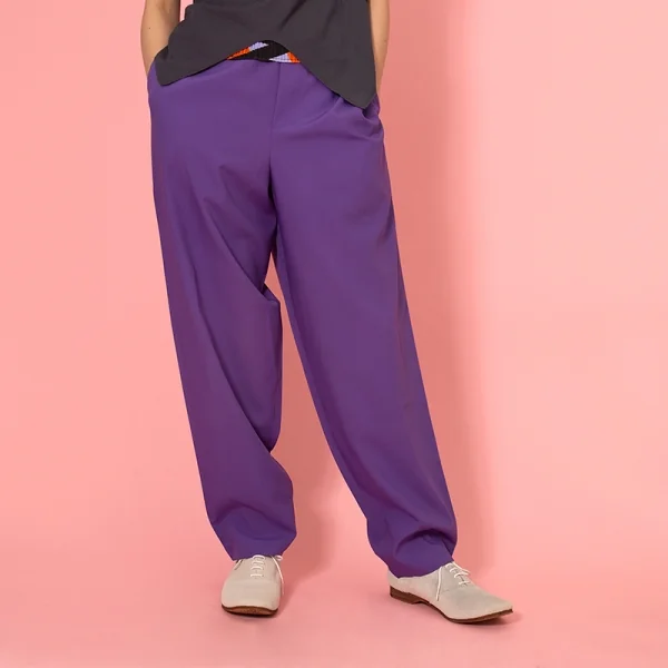 イッセイミヤケ アイム メンISSEY MIYAKE IM MEN FLAT ボタンフライパンツ パープル3 K-103854_013