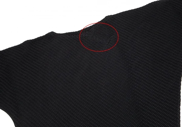 イッセイミヤケISSEY MIYAKE ドルマンスリーブチュニック 黒M位 K-103868_003