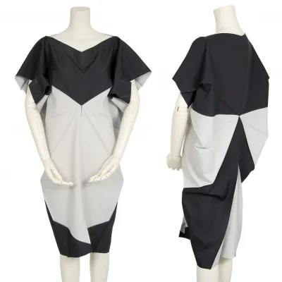 イッセイミヤケISSEY MIYAKE 132 5. OPEN FOLIO 両面転写ワンピース