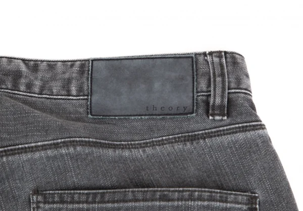 セオリーTheory ストレッチスキニーウォッシュドデニムパンツ ブラック30 K-103893_011