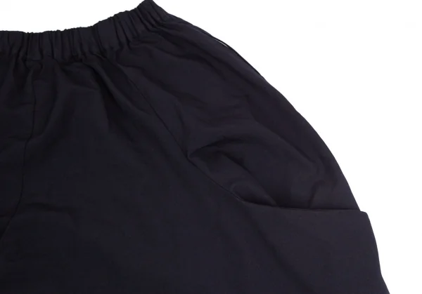 コムデギャルソンCOMME des GARCONS エステル変形切替ワイドハーフパンツ 濃紺XS K-103902_013