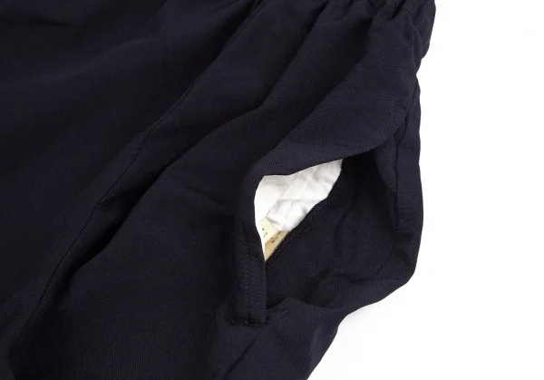 コムデギャルソンCOMME des GARCONS エステル変形切替ワイドハーフパンツ 濃紺XS K-103902_006