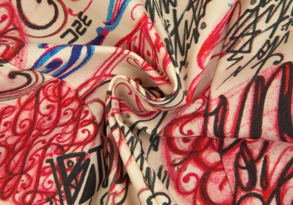 コムデギャルソン オムプリュスCOMME des GARCONS HOMME PLUS ストレッチタトゥープリントスワロウテイルジャケット クリーム赤L K-103903_014