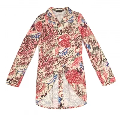 コムデギャルソン オムプリュスCOMME des GARCONS HOMME PLUS ストレッチタトゥープリントスワロウテイルジャケット