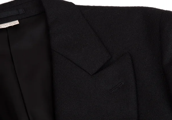 コムデギャルソン オムプリュスCOMME des GARCONS HOMME PLUS オールドギャバくり抜きホーリーチェスターコート 黒M K-103906_003