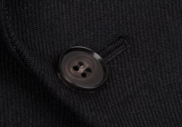 コムデギャルソン オムプリュスCOMME des GARCONS HOMME PLUS オールドギャバくり抜きホーリーチェスターコート 黒M K-103906_009