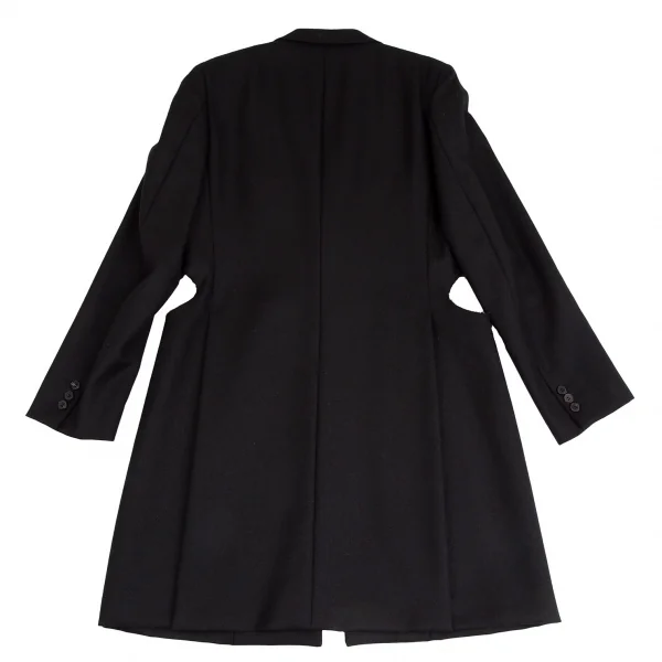 コムデギャルソン オムプリュスCOMME des GARCONS HOMME PLUS オールドギャバくり抜きホーリーチェスターコート 黒M K-103906_014