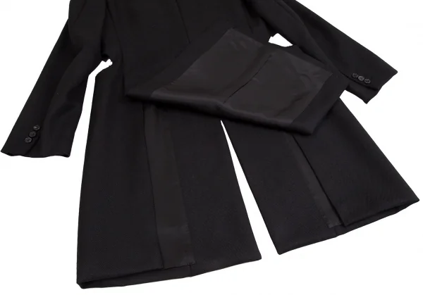 コムデギャルソン オムプリュスCOMME des GARCONS HOMME PLUS オールドギャバくり抜きホーリーチェスターコート 黒M K-103906_016