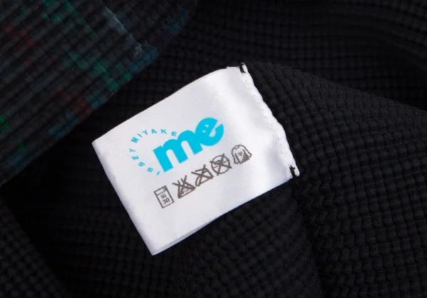 イッセイミヤケ ミーISSEY MIYAKE me チェックプリントボックスプリーツジップアップブルゾン 深緑他Free K-103959_014