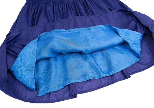 ISSEY MIYAKE me Box pleats Switching See-through Skirt K-103963_007