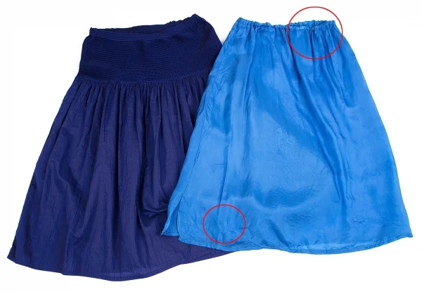 ISSEY MIYAKE me Box pleats Switching See-through Skirt K-103963_008