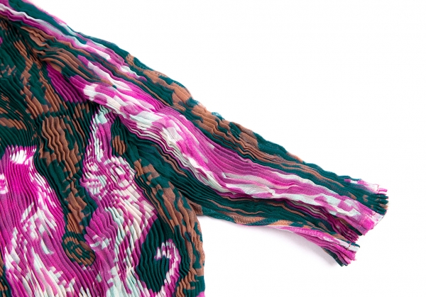 イッセイミヤケ フェットISSEY MIYAKE FETE ホース総柄シワ加工