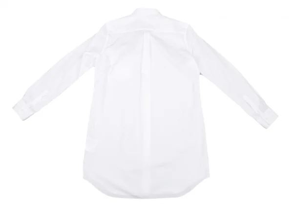 コムデギャルソンCOMME des GARCONSコットンカラーロングシャツ 白M (K