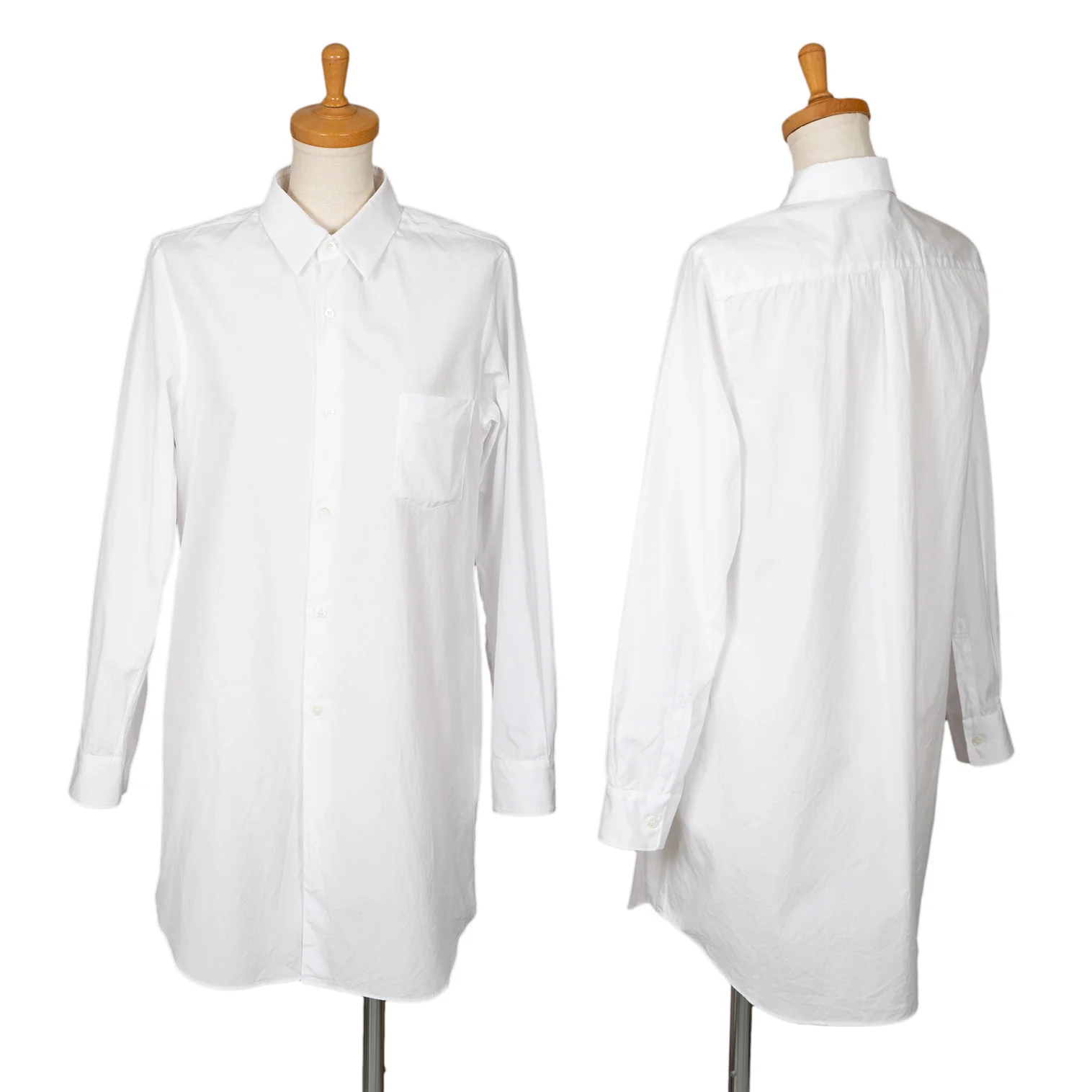 コムデギャルソンCOMME des GARCONSコットンカラーロングシャツ