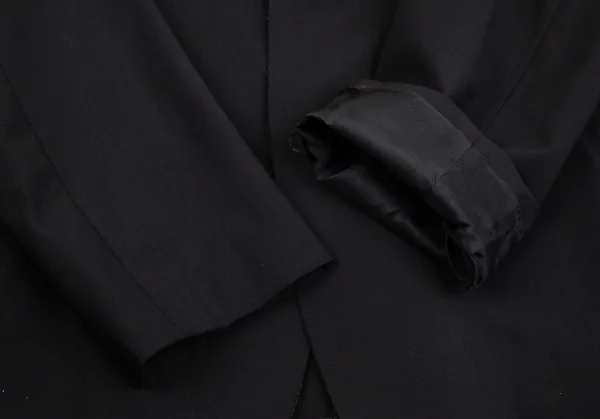 エンポリオアルマーニEMPORIO ARMANI ウール裁ち切りスナップボタンジャケット 黒50 K-104041_005