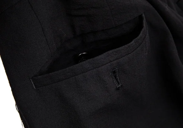 イッセイミヤケISSEY MIYAKEアイムプロダクト im product MEN ウールレーヨンツータックパンツ 黒80 K-104044_012