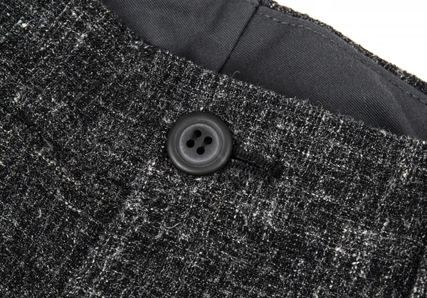 イッセイミヤケ メンISSEY MIYAKE MEN ウールヘンプツータックパンツ チャコール2 K-104051_003