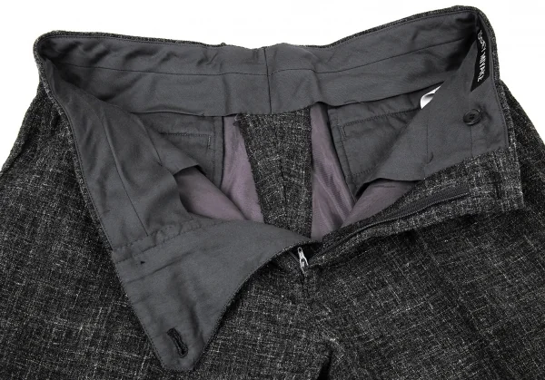 イッセイミヤケ メンISSEY MIYAKE MEN ウールヘンプツータックパンツ チャコール2 K-104051_005