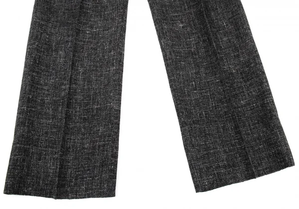 イッセイミヤケ メンISSEY MIYAKE MEN ウールヘンプツータックパンツ チャコール2 K-104051_007