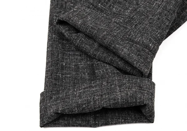 イッセイミヤケ メンISSEY MIYAKE MEN ウールヘンプツータックパンツ チャコール2 K-104051_008