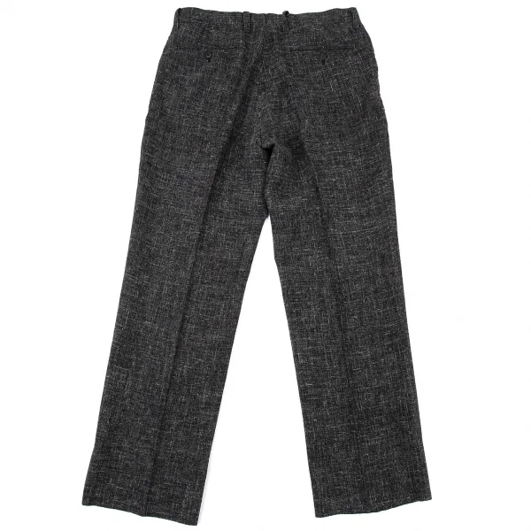 イッセイミヤケ メンISSEY MIYAKE MEN ウールヘンプツータックパンツ チャコール2 K-104051_009