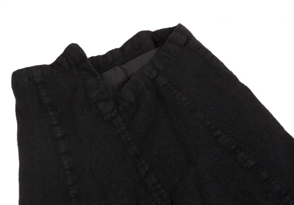 ジュンヤワタナベ コムデギャルソンJUNYA WATANABE COMME des GARCONSウール縮絨ダブルコートデザインバルーンスカート 黒M K-104059_013