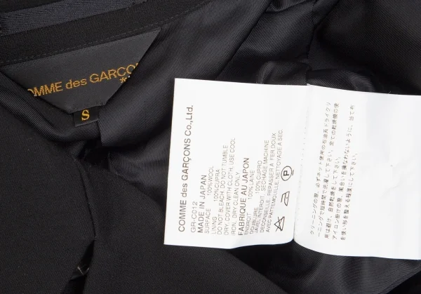 COMME des GARCONS Wool Double Box Pleats Coat K-104064_018