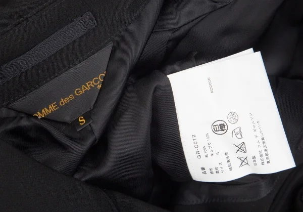 COMME des GARCONS Wool Double Box Pleats Coat K-104064_019