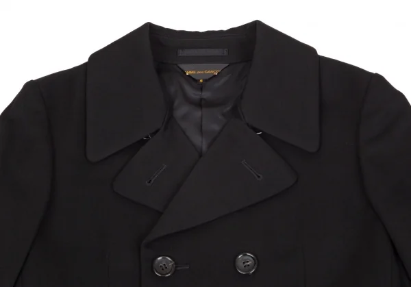 COMME des GARCONS Wool Double Box Pleats Coat K-104064_004