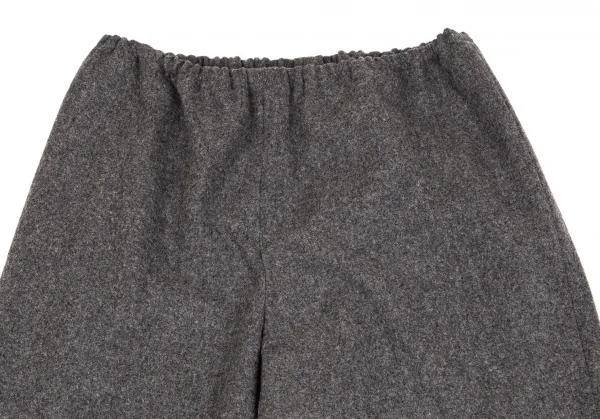 新品!コムデギャルソンCOMME des GARCONSメルトンウールイージーパンツ 杢グレーM K-104072_002